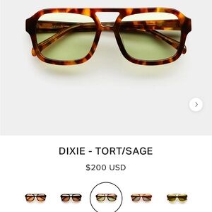 Vehla Dixie tortoise / sage green sunglasses